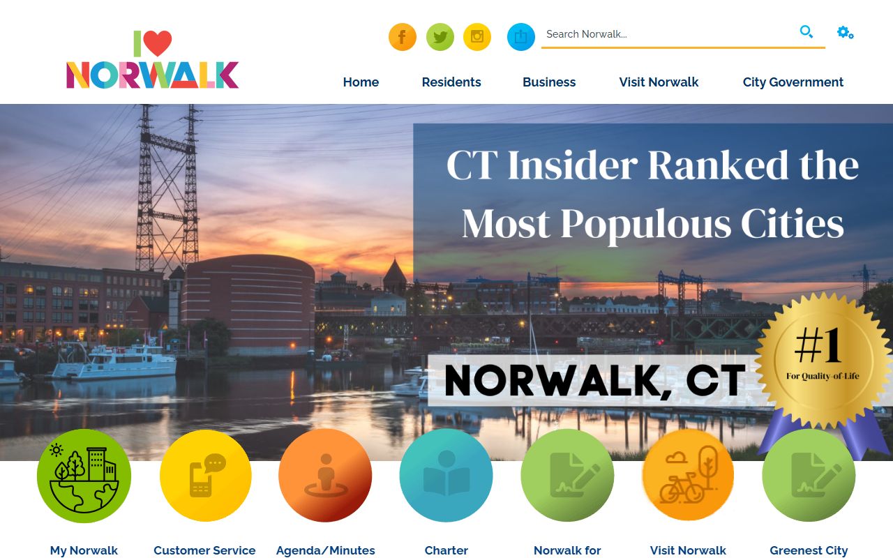 City of Norwalk official website for local resources